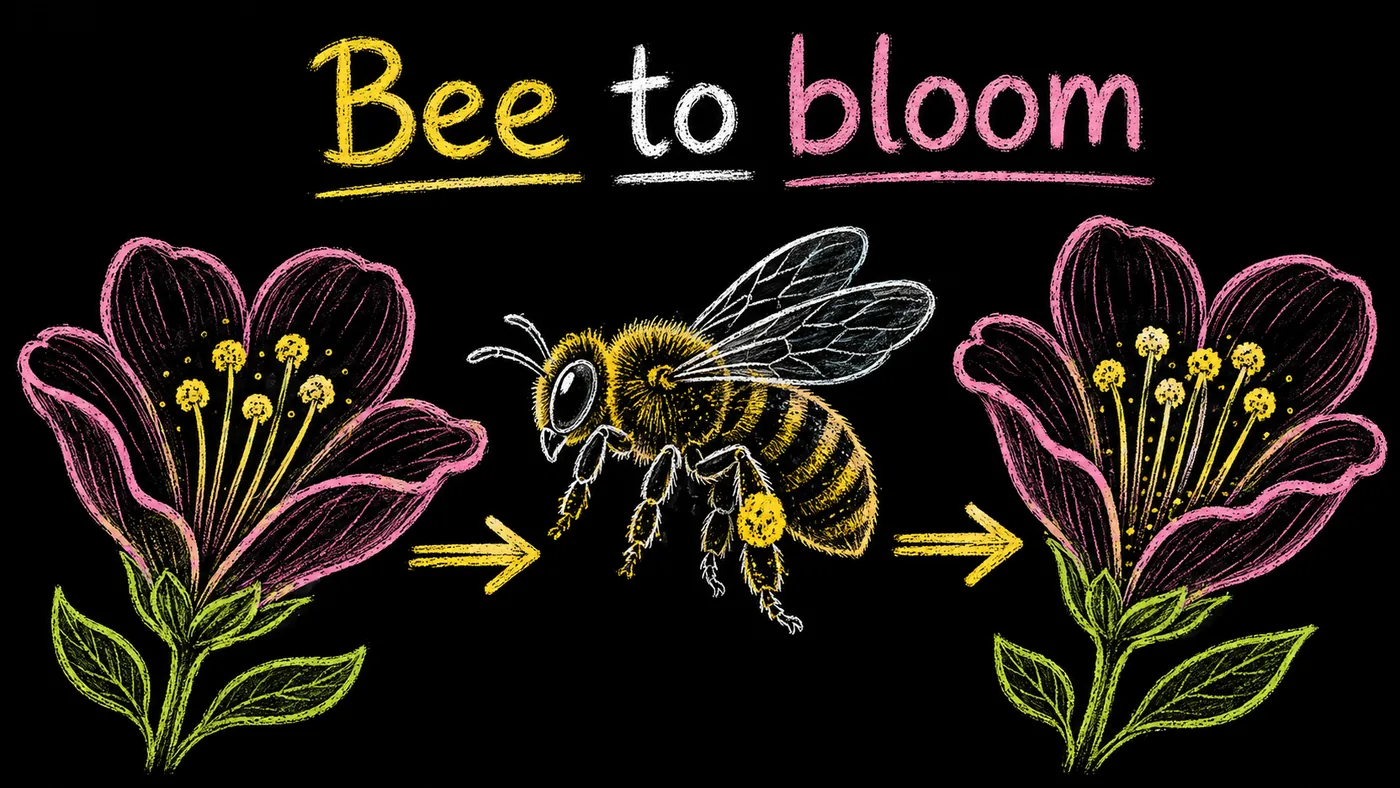 Color Chalkboard illustration style example made with Doodaro