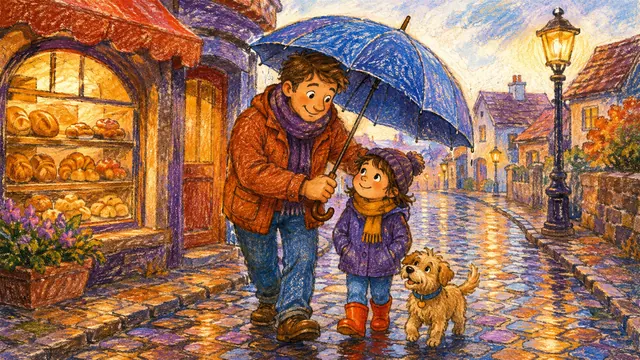 Crayon Stories illustration style example